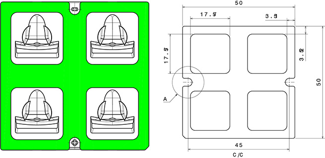 2x2 adhesive