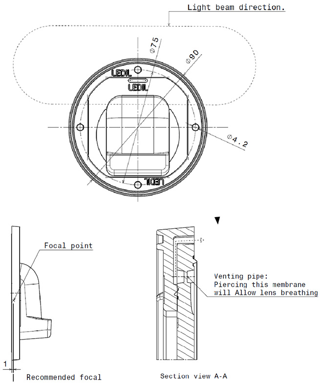 venting pipe location