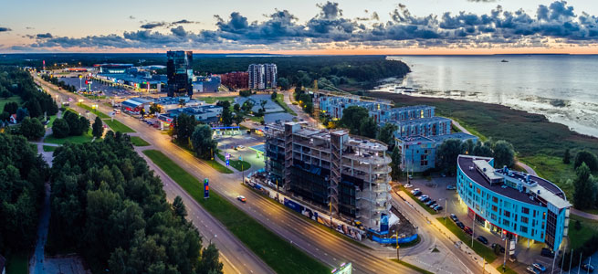 LAEV - a unique mix-use office and apartment building development located by the sea at the gateway to the Rocca al Mare shopping centre in Tallinn, Estonia