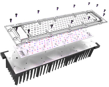 Reference design Cezos GrowEmity 120 with LEDiL DAHLIA LED optics for horticultural lighting