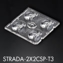 New 2X2 STRADA LED lens with IESNA Type III (medium) beam