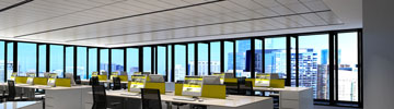 Check LEDiL application example of office lighting with DAISY LED optics