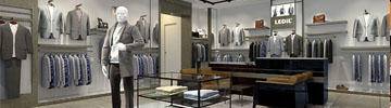 Low contrast retail lighting with LINDA extrusion optics