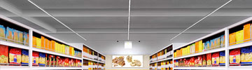 Read more about supermarket aisle lighting with FLORENCE-3R and LINDA