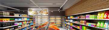 Supermarket lighting with LEDiL LINDA and ALISE LED optics