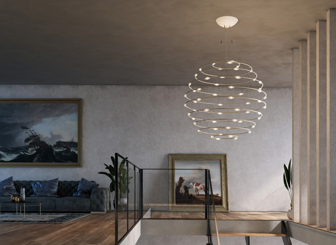 Catellani and Smith using LEDiL ZORYA on their ceiling lamp