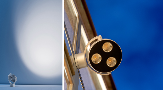 Platek SUN outdoor architectural luminaires using LEDiL optics