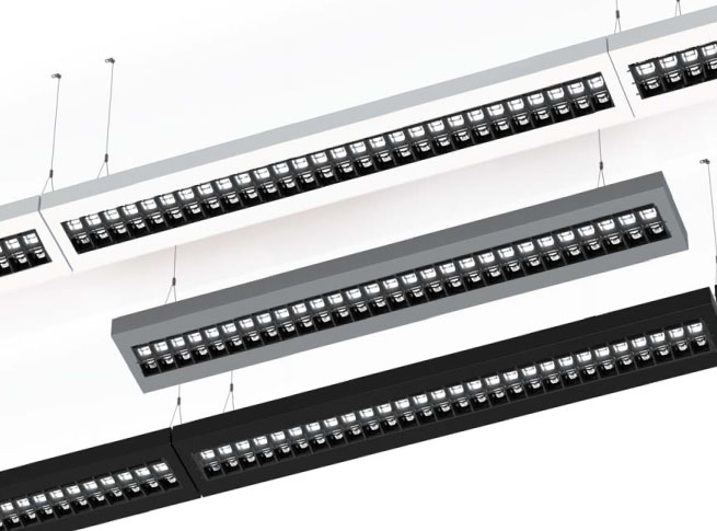 Belintegra EVEN-L luminaires with LEDiL DAISY-28x1 optics