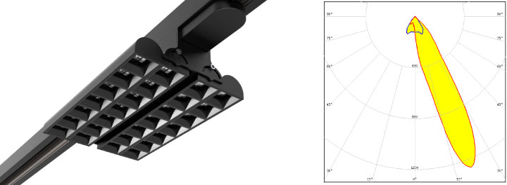 LEDiL DAISY-7X1-ZT25 track light luminaire example