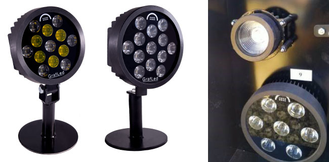 high performance round LED light with LEDiL HEIDI optics