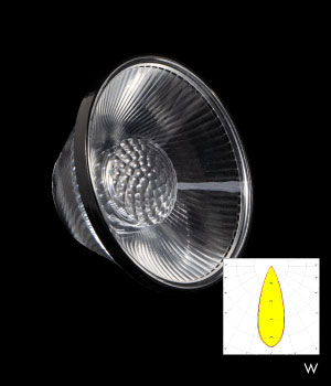 LEDiL SAKURA-70 silicone COB lens with wide beam