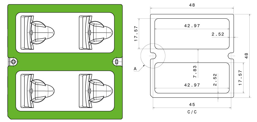 2x2 installation tape