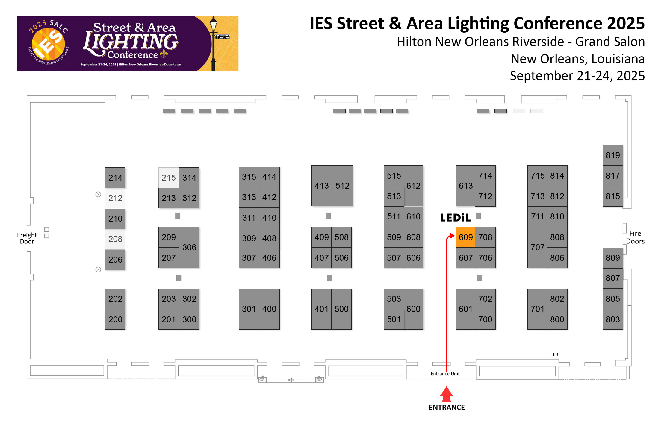 LEDiL booth at SALC 25